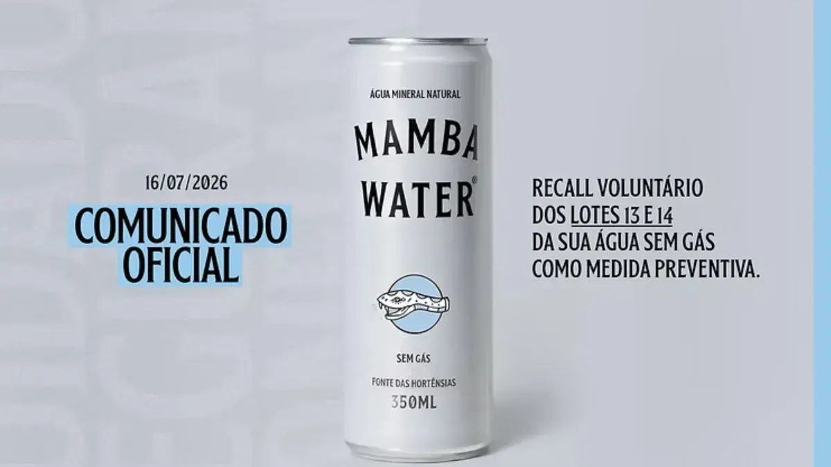 Nova marca de água recolhe lotes por bactéria multirresistente