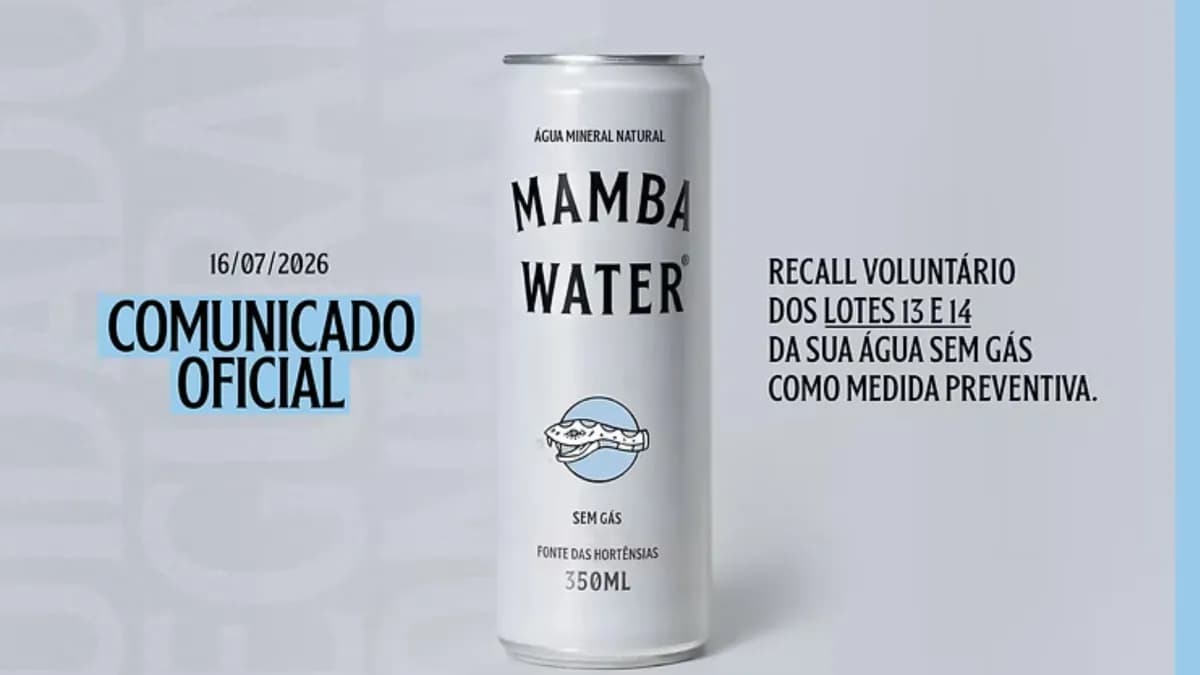 Nova marca de água recolhe lotes por bactéria multirresistente